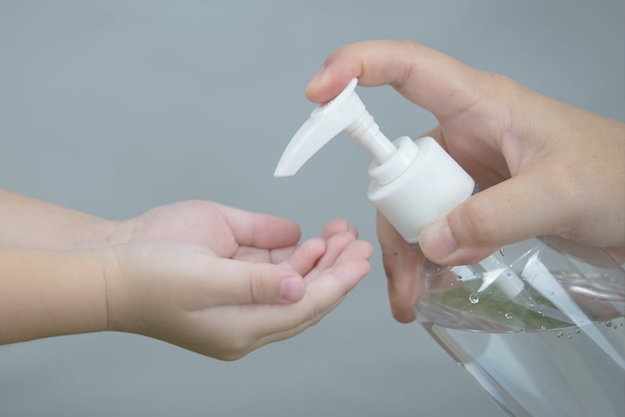 Using Hand Sanitizer Image